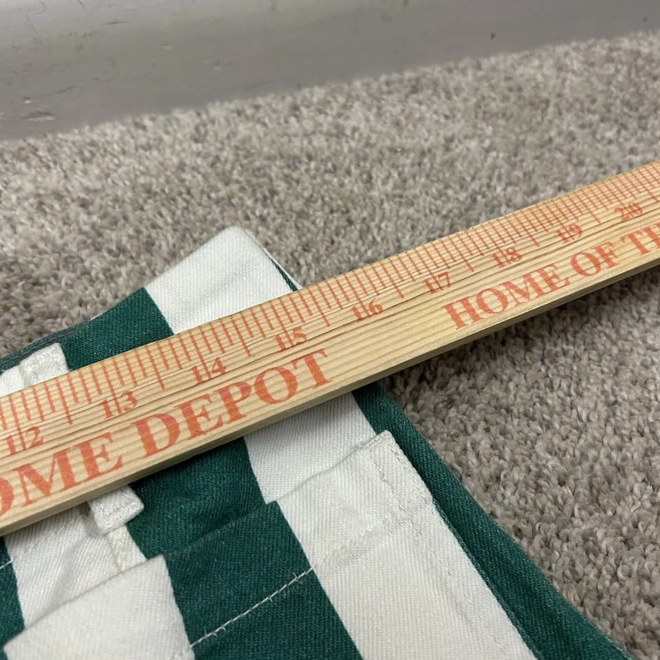 Maeve Anthropologie The Colette Pants Womens 31 Wide Leg Green White 27" Inseam - Image 3 of 4