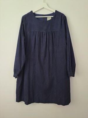Joanie Sasha Cord Hängerchen Kleid Größe 18 Marine Langarm