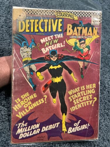 Vtg Jan 1967 Batman DETECTIVE COMICS #359 1st App. NEW BATGIRL Barbara Gordon - Afbeelding 1 van 24