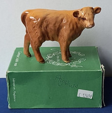 Beswick Highland Calf 1827D in Tan and Brown Gloss - Boxed, Mint condition