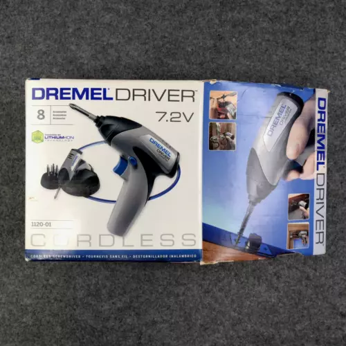 Dremel Driver Cordless Screwdriver Model 1120 Complete w/Charging Dock Station