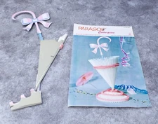 Vintage Made In Denmark Amscan Inc Cake Topper Parasol Centerpiece 