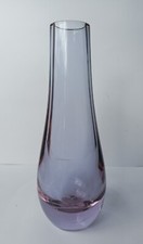 Vintage Caithness Glass 'Stroma' Glass Vase Neodymium/Alexandrite 19cm