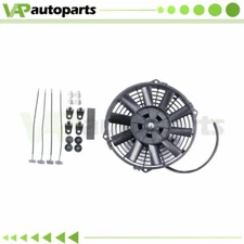 Radiator Condenser Cooling Fan Assembly Universal 9" Inch 12V Pull Push 1600CFM