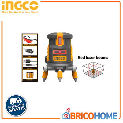 INGCO selbstjustierende Laserwaage 0-30MT (roter Strahl) HLL306505