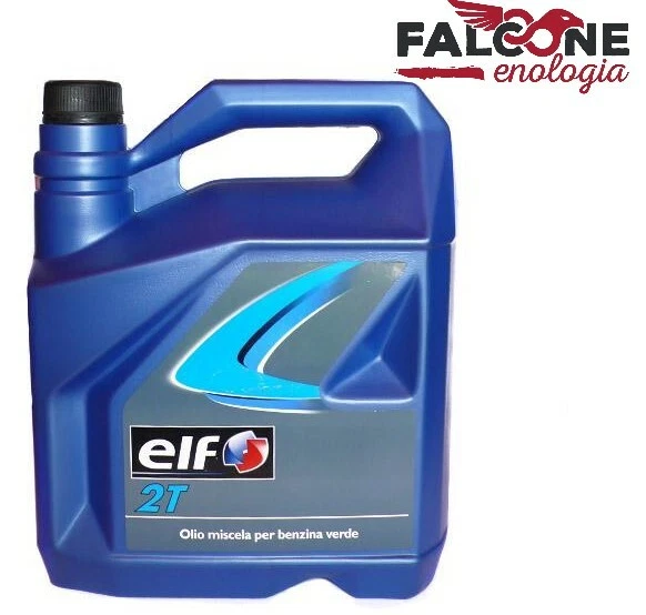OLIO MISCELA 2T ELF TANICA DA 5 LITRI OLIO APE MACCHINE AGRICOLE MOTORI 2 TEMPI
