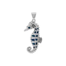 Seahorse 925 Sterling Silver Pendant Fine Sea Life Jewelry Beach Ocean