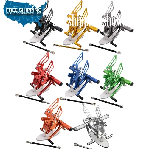 US Rear set Foot pegs Brake Rearset For Kawasaki NINJA ZX6R 2009-2023 ZX636