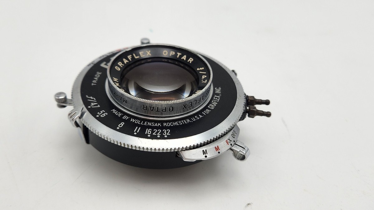 Graflex Optar 135mm F4.7 4x5 Speed Graphic Lens in Graphex Graflex Optar 135mm F4.7 4x5 Speed Graphic Lens in Graphex
