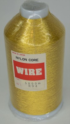5000M COL. NYLON CORE EMBRODERY THREAD BRAND NOS VINTAGE GOLD COLOR 