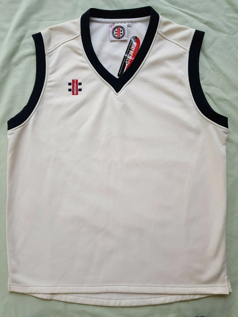 Gray Nicolls Sleeveless V Neck Cricket Vest Jumper Sweater Top Size L BNWT