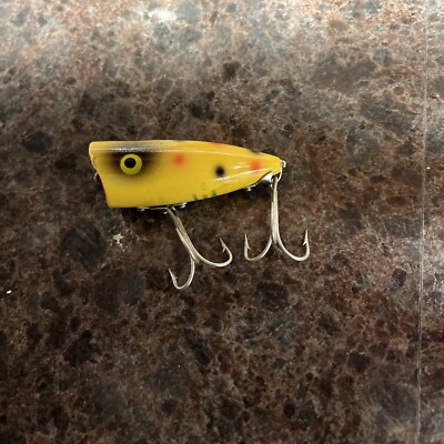 antique fishing lure shakespeare woodpecker Vintage Shakespeare Lucky Popper Lure Fishing Hong Kong Bass Top Water