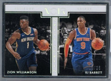 2019-20 Panini Noir RJ Barrett/Zion Williamson /25 Metal Frame Split Screen #276