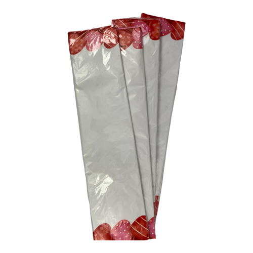 4 pcs papier Saint-Valentin 30 feuilles Asst rouge rose cœur blanc 26 x 20 par kg - Photo 1/2