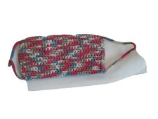 Face Mask Adult Size Washable Hand Made Double Thick Crochet Multi-colored