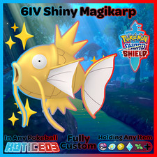 ✨ Ultra SHINY 6IV MAGIKARP ✨ Pokemon SWORD and SHIELD Max lv1 +Free MasterBall
