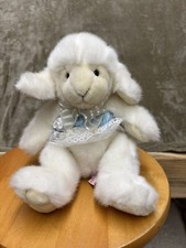 Russ Berrie Fluffies White Lamb Sheep 9" Plush Stuffed Animal Toy