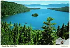 World Famous Emerald Bay, Lake Tahoe 1976 Postcard