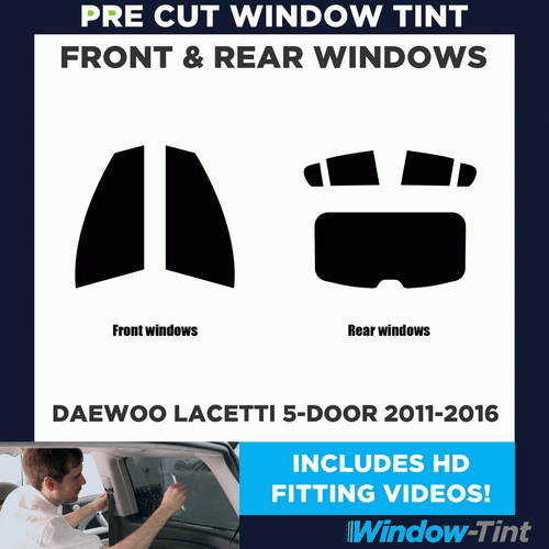 For Daewoo Lacetti 5-door Hatchback 2011-16 Full Pre Cut Window Tint Kit Film - Picture 2 of 10