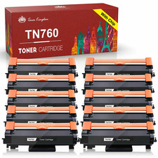 10 PK TN760 TN730 with Chip for Brother TN-760 Toner Fit MFC-L2710DW MFC-L2730DW