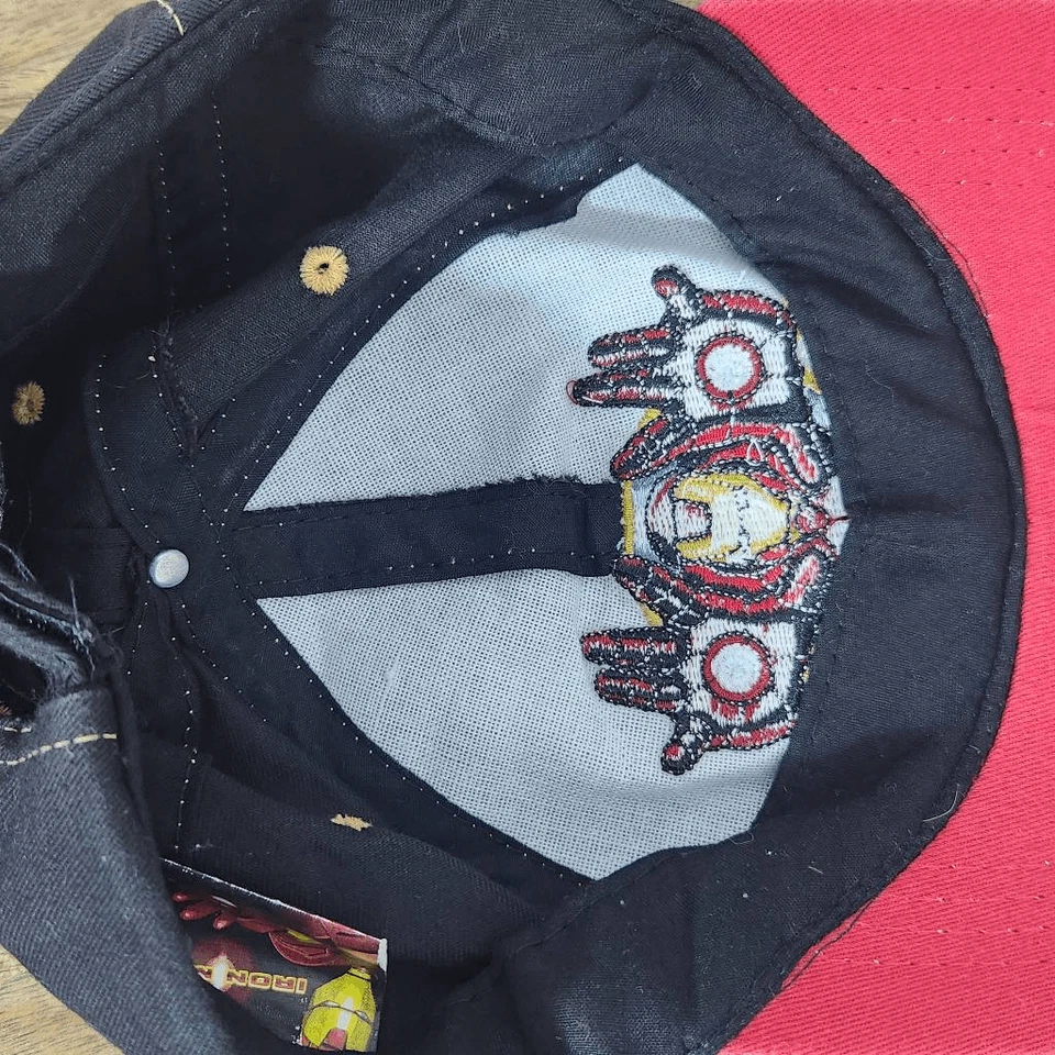 Iron Man Boy's Baseball Hat Superhero Heavy Metal Hat Cap Strapback in Black - Image 4 of 4