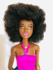 BARBIE DOLL TROPI THE FASHIONISTA DOLL AFRO BEAUTY BARBIE WITH PINK ALTER TOP