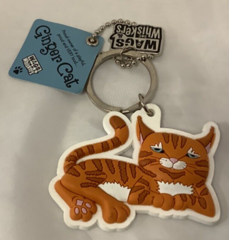 BNWT Wags Whiskers Ginger cat keyring