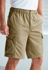 KingSize Men's Big & Tall Knockarounds 8" Full-Elastic Cargo Shorts