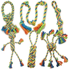 Griggles US0641 11 10 Loops Mighty Bright Rope Dog Toy