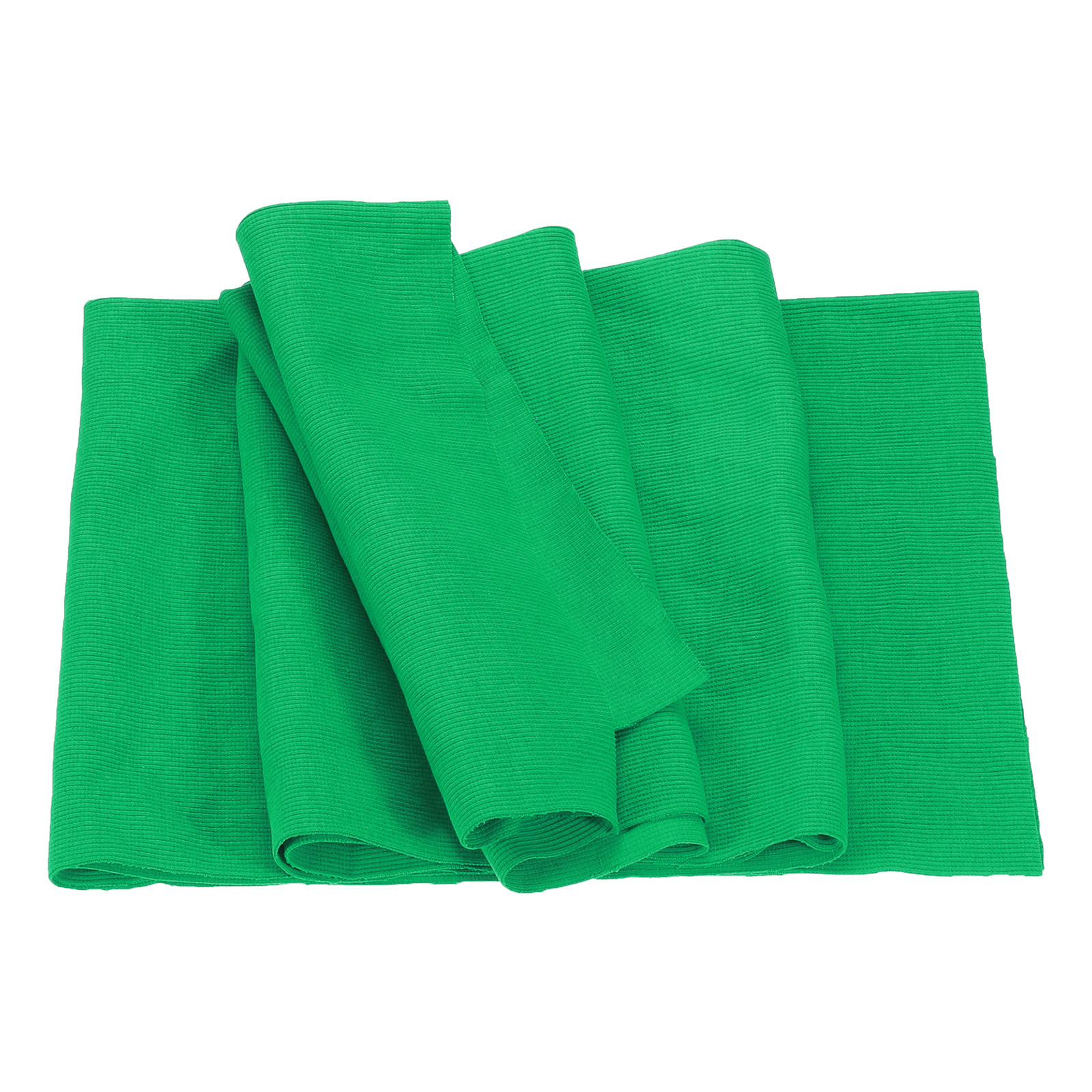 50cmx1.2m Elastic Cuffs Ribbed Trim Cotton Fabric Knit Stretch Band Dark Green