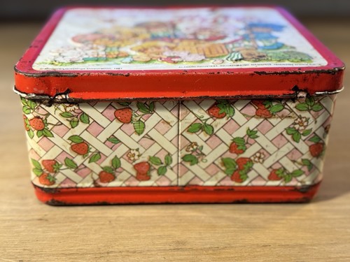 Vintage 1981 STRAWBERRY SHORTCAKE Aladdin Metal Lunch Box w/ Thermos - Picture 6 of 8