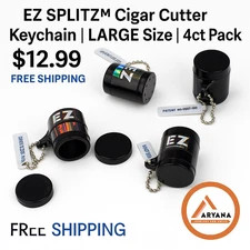 Cigar Cutter Keychain | LARGE Size | 4ct Pack | Free Shipping
