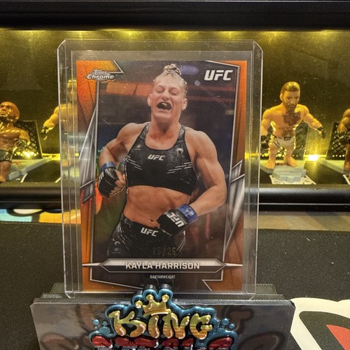 Kayla Harrison 2026 UFC Topps Chrome Orange Refractor 15/25 #55