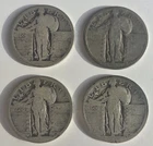 United States Standing Liberty Quarters 90% Silver Lot of 4
