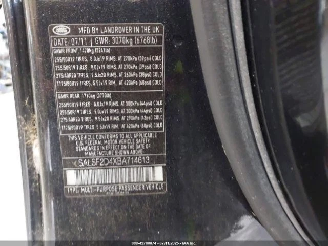 Módulo de control del motor usado (ECM) se adapta a: Land Rover Range Rover Sport Electro 2011 Foto 2 de 4