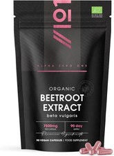 Organic Beetroot Extract Capsules 7500mg - High Strength Beetroot Supplement