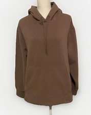Athleta Brown Hoodie Pullover Sweatshirt Soft Fleece Women  s Size Large