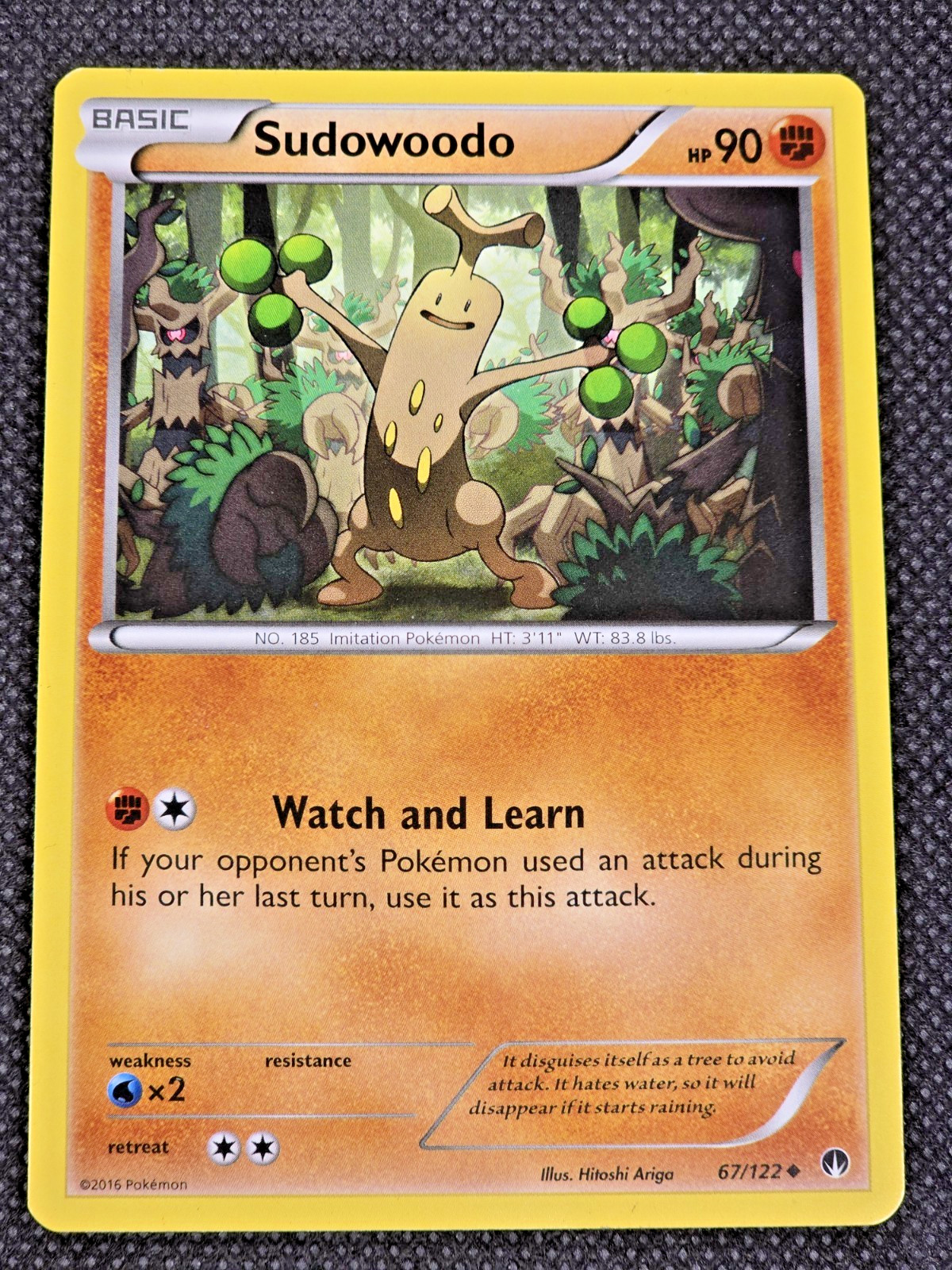 Sudowoodo 67/122 Non Holo Uncommon XY - BREAKpoint Pokemon LP -- L38