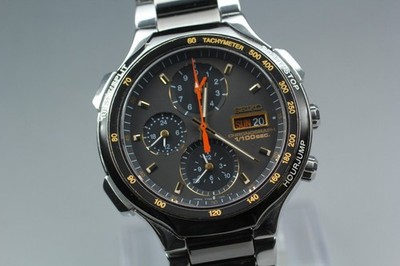 [B2M] Seiko 7T59-7A00 JDM 1/100 Sec Chrono Gray [oth]
