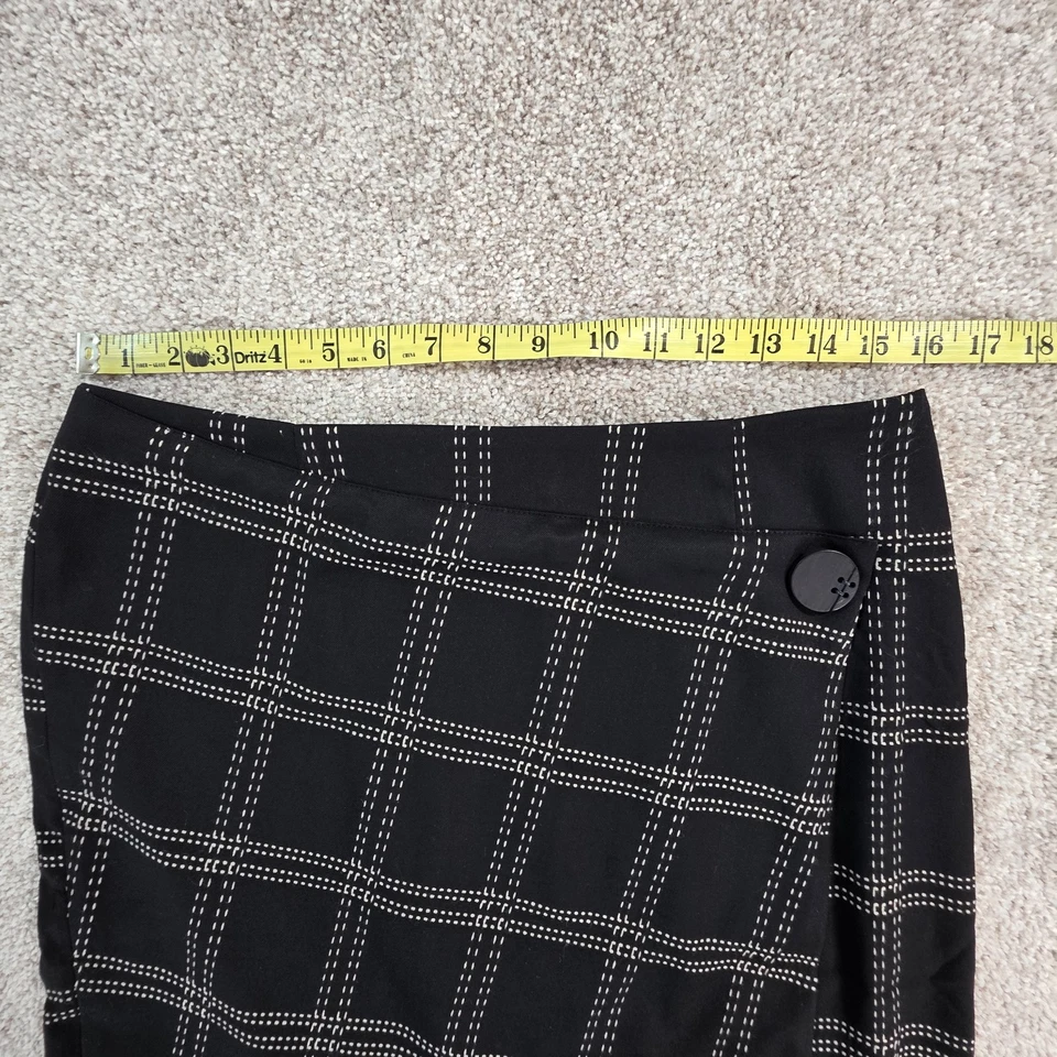 Saia Reta Monroe And Main Seasonless Stretch Preta Carreira Tamanho 10 NOVA - Imagem 3 de 4