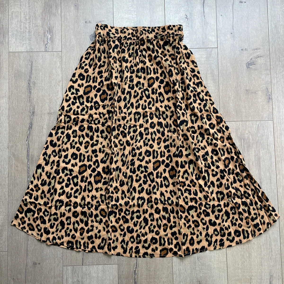 Vila leopard print clearance skirt