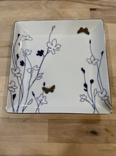 Charter Club Grand Buffet SILHOUETTE INDIGO Square Salad Plate