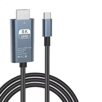 USB-C zu HDMI 2.1 Kabel 8K UHD Typ C auf HDMI für Samsung Huawei Sony Xiaomi TV