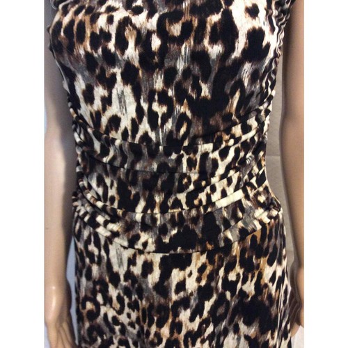 EnFocus Studio Leopard Print Midi Dress In Women size 6 - Picture 3 of 10