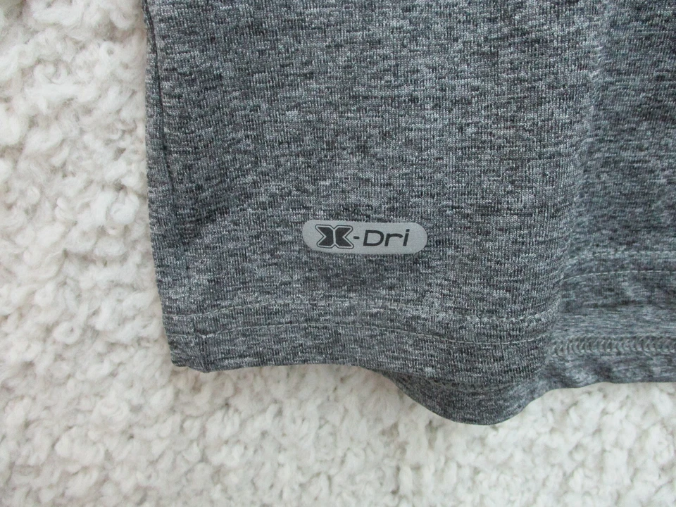 Camisa RBX Mediana Adulto Gris Atlética Elastizada Xtrain Rendimiento para Correr Hombres M Foto 2 de 4