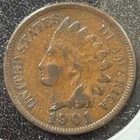 1901 Indian Head Cent 1C Penny - Looks VF (#636)