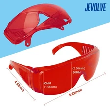 Dental Red Protective Glasses Eyewear Protection Anti Shock Lab Spectacle Goggle