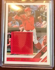 2019 Panini Donruss Nick Senzel Rated Prospect Rookie Jersey Relic 46/99 RPM-NS