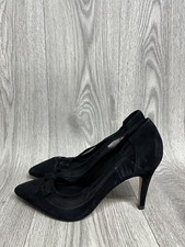 Image of Dune London Blume Black Suede Heels UK Size 3 Brand New 
