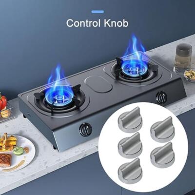 Manopole Bruciatore In Acciaio W10594481 Per Fornelli Whirlpool, Set Da 5, Ricambio Originale